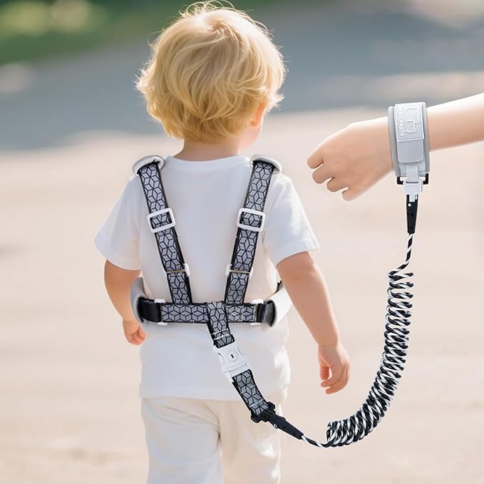Toddler Leash, Anti Lost Wrist Link for Kids, 4 in 1 Kid Harness Backpack Leash, Child Safety Leash