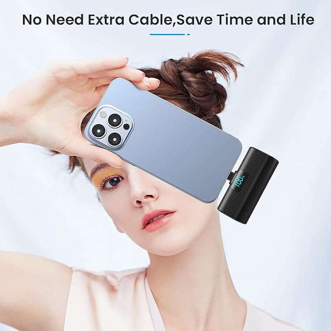 Mini Portable Charger for iPhone 17/16,Upgraded 5500mAh PD USB C Power Bank,Travel Essentials Pocket Phone Charger Battery Pack for iPhone 17/17 Pro Max/16/16 Pro/15 Series,Samsung Galaxy Android etc