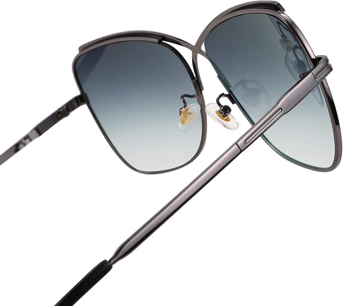 FEISEDY Womens Cute Sunglasses Oversized Butterfly X Shape Design Cateye Lady Sunglasses B2738