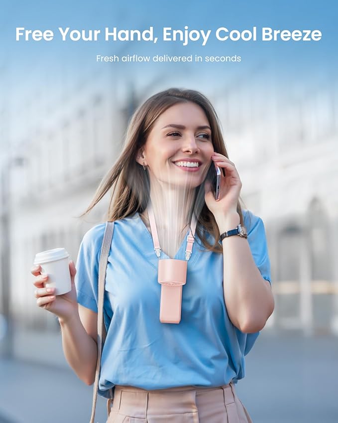 Kimguard 2 Pack Handheld Portable Turbo Fan with Ice Cooler, Speed (1-199) 5500mAh*2 Rechargeable Personal Fan,[20H Cooling Time] Mini Yet Powerful, Small Pocket Fans for Travel/Outdoor/Office, Pink