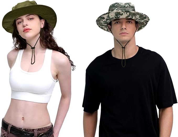 Sun Hats for Men Women Bucket Hat UPF 50+ Boonie Hat Foldable UV Protection Hiking Beach Fishing Summer Safari