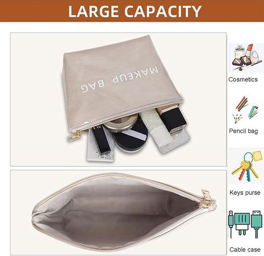 Makeup Bag for Women, Portable Waterproof Cute Cosmetic Bags, Skincare Makeup Case Pouch with Zipper for Daily Use, Travel