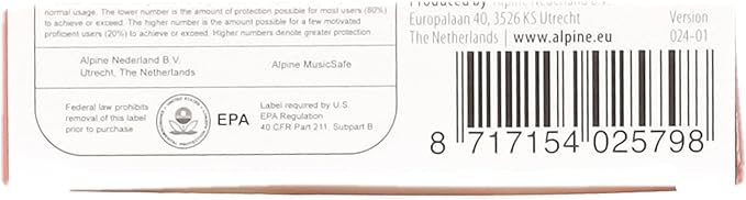 Alpine MusicSafe Pro - High Fidelity Earplugs for Musicians - 3 Interchangeable Premium Filter Sets: 16, 19 & 22 dB - Professional Musician Hearing Protection - Black