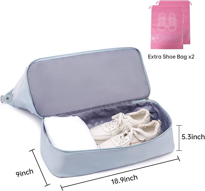 Duffle Bag for Travel, Weekender Bag with Shoe Compartment, Carry On Overnight Bag for Women with Toiletry Bag, Gym Bag with Wet Pocket, Hospital Bags for Labor and Delivery Beige