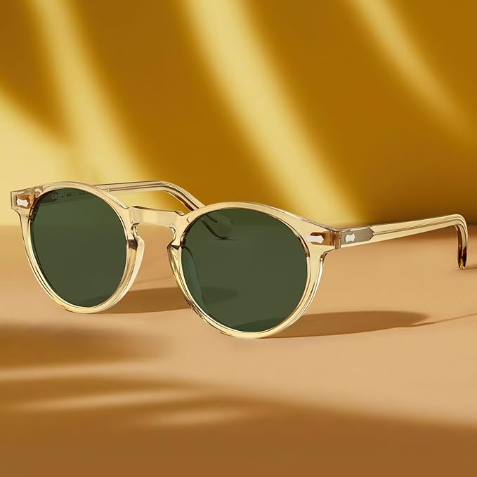 CARFIA Polarized Sunglasses for Women UV Protection Small Face Acetate Frame CA5288