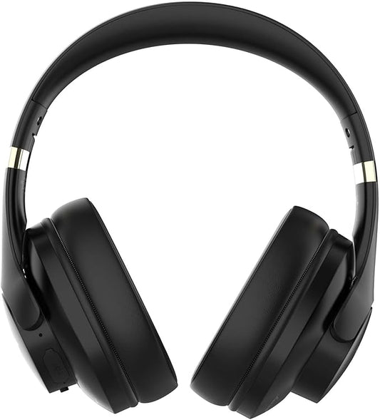 Riwbox NC3 Noise Cancelling Headphones,Bluetooth Over Ear Wireless Headphones,60H Playtime,Hi-Res Audio, Foldable,Bluetooth V5.4,Comfort&Immersion for Work,Commuting (Black)