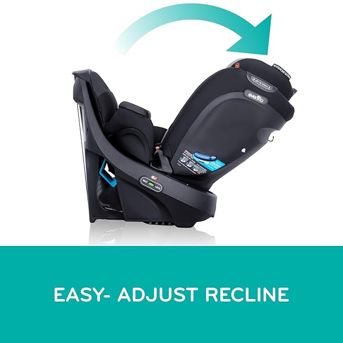 Evenflo Revolve360 Extend Convertible Car Seat with 360 Degree Rotation, Extended Rear-Facing, Forward-Facing, Booster Mode, and Secure Latch Install, Revere Gray