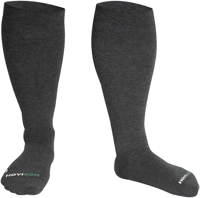 Big and Tall Compression Socks Sizes L to 8XL, Comfortable Knee High Socks for Men and Women