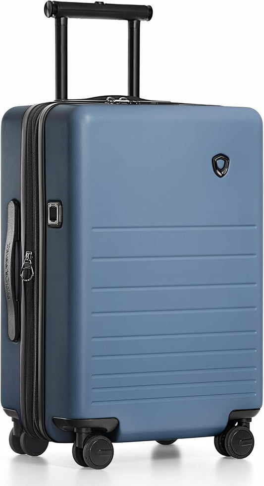 Traveler's Choice Markham Hardside Expandable Luggage with Double Spinner Wheels, Carry-On 21-Inch Suitcase, Navy
