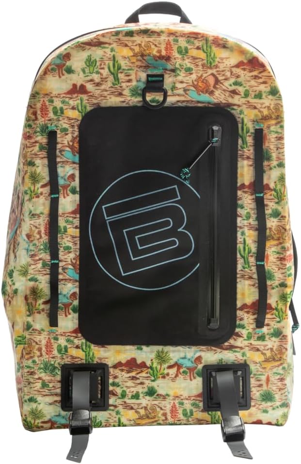 BOTE Highwater Backpack Waterproof Outdoor Zipper Dry Bag 28 Liter Capacity Molle Straps Fully Submersible Watersports Kayaking Fishing Hunting Boating