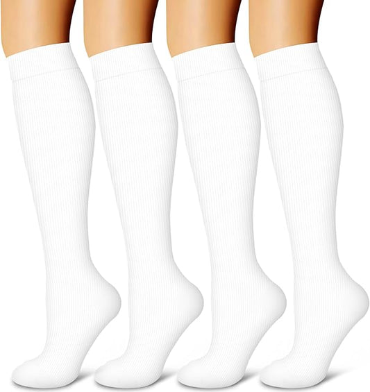 Laite Hebe 4 Pairs-Compression Socks for Women&Men Circulation-Best Support for Nurses,Running,Athletic