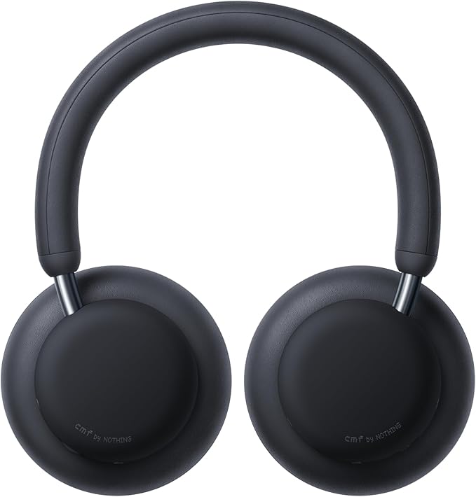 CMF by Nothing Headphone Pro Active Noise Canceling Wireless Headphones Bluetooth 5.4 Over The Ear Headset, 50H ANC Playtime, Bass&Treble Slider, Custom EQ&Spatial Audio, Hi-Res LDAC, Dark Grey