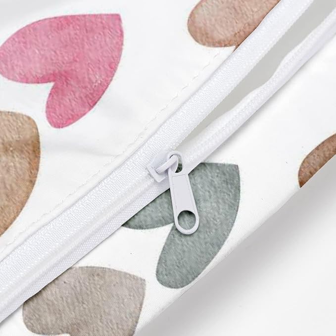 Wet Bag, Wet Dry Bag, Wet Bag for Swimsuit, Travel, Beach, Pool, Diapers, Dirty Yoga Gym Clothes, Toiletries, Makeup Bag, Daycare Soiled Items, Waterproof Reusable Boho Heart