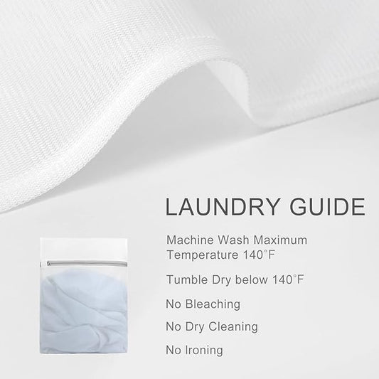 Muchfun 4Pcs Durable Fine Mesh Laundry Bags for Delicates 24 x 24 Inches (4, XX-Large)