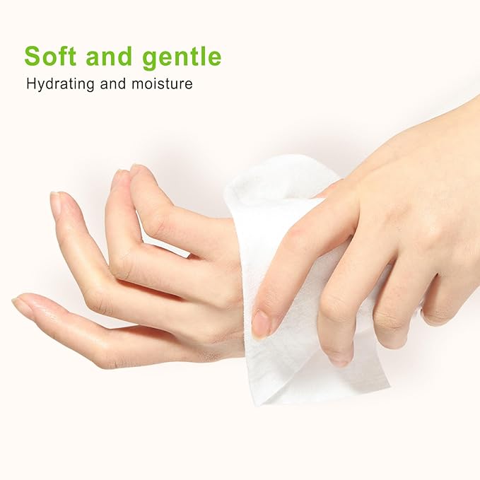 Individual Hand Wipes, 100 PCS Wet Wipes Individually Wrapped, Wet Napkins Travel Size for Wedding, Barbecue, Restaurant, Green Tea Scent