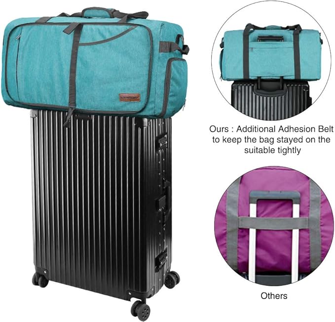 Canway 115L Travel Duffel Bag, Foldable Weekender Bag with Shoes Compartment for Men Women Water-proof & Tear Resistant