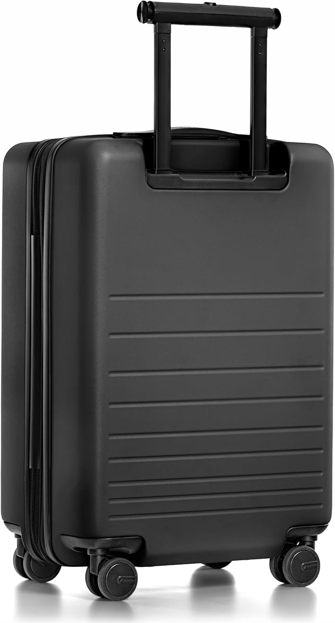 Traveler's Choice Markham Hardside Expandable Luggage with Double Spinner Wheels, Carry-On 21-Inch Suitcase, Black