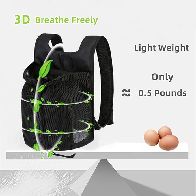 Dog Front Carrier Backpack,Ventilated Mesh Puppy Back Pack with Safety Belt,Adjustable Breathable Pet Carrier for Small Dogs Cats,Lightweight Doggy Backpack for Hiking Cycling Outdoor