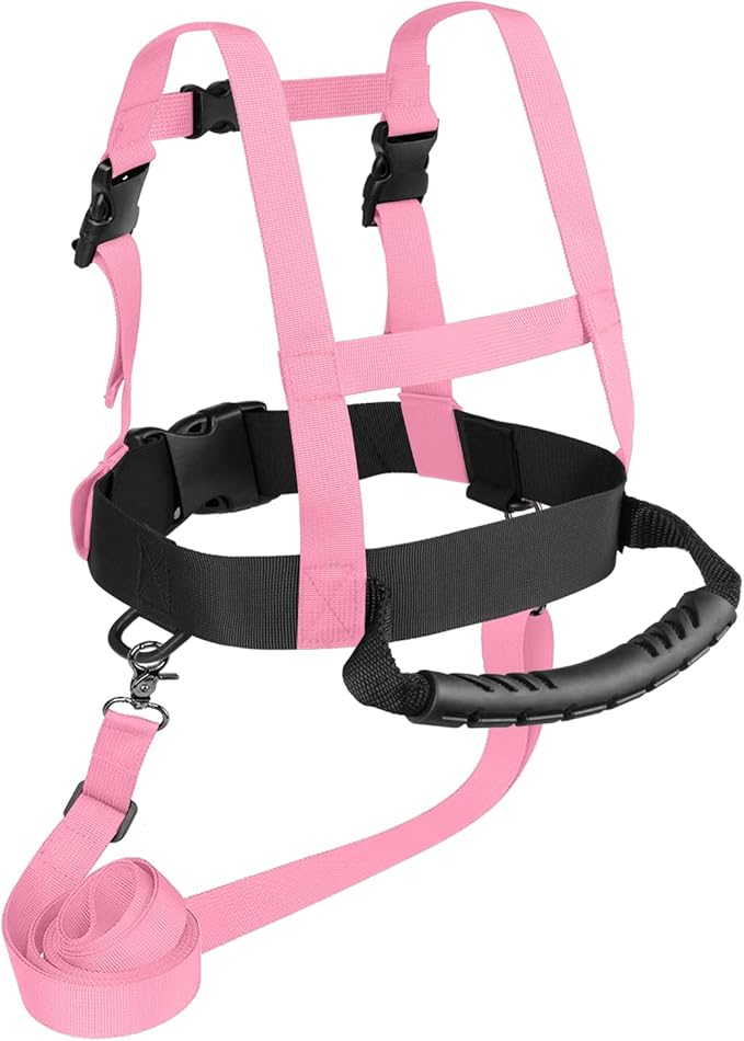 Odoland Kids Ski Snowboard Training Harness Toddler Skiing Harness with Removable Leash Speed Control Teaching for Beginners