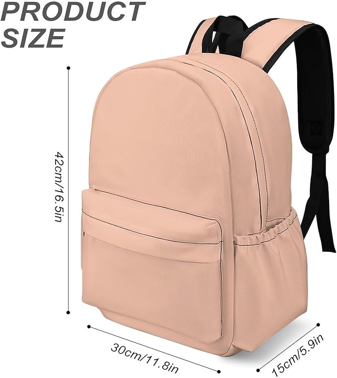 Peach Fuzz Backpack Adult Travel Daybag for Women Men College Backpack for Vacation Hiking Camping Bag