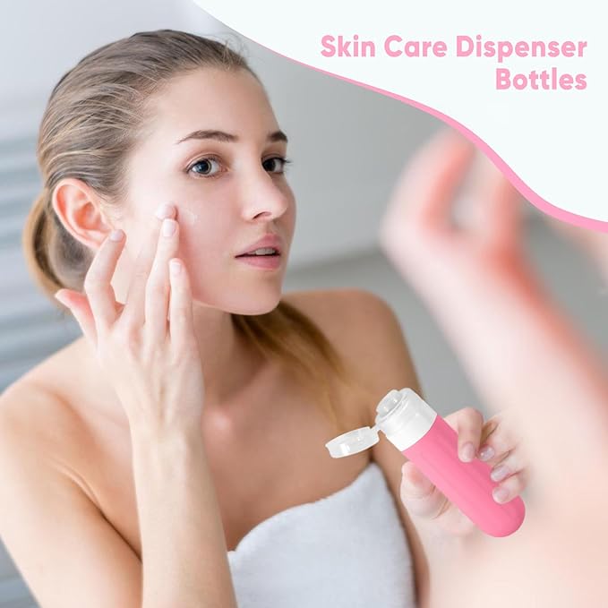 Landisun Travel Size Toiletries Essentials Bottles 18Pack Containers Travel-Essentials Leak Proof (Green)