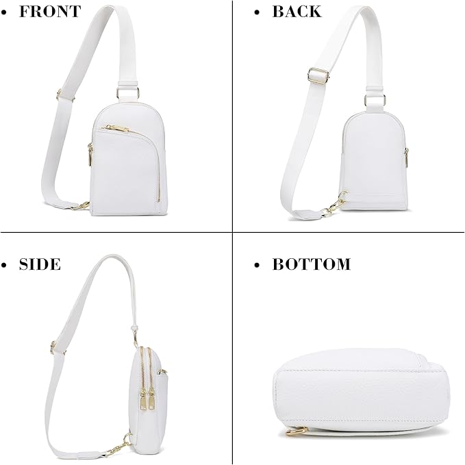 INICAT RFID Blocking Sling Bag Anti Theft Crossbody Bags Women Valentine's Day Gifts Travel Purses Vegan Leather