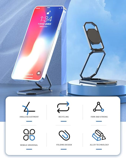 Phone Ring Holder Cellphone Holder for Hand 360° Adjustable Phone Kickstand Phone Finger Grip Stand Compatible with iPhone iPad Smartphones Tablet