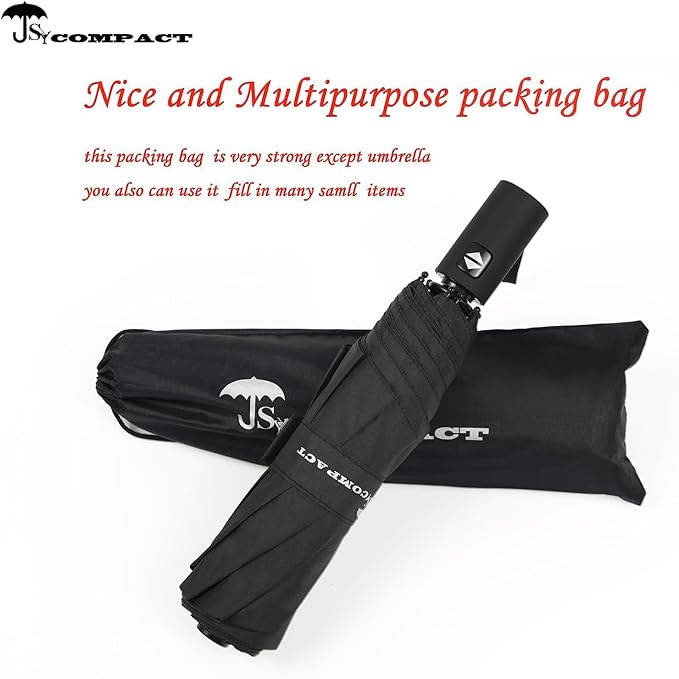 SY COMPACT Umbrella Automatic Travel Waterproof Light Folding Umbrellas Easy Carry for Women and Men