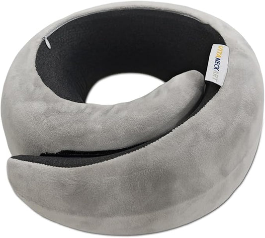 Snail Flexible Neck Pillow, Airplane Travel Pillow, Premium Memory Foam Travel Pillow, 360° Ergonomic Design, Asymmetrical Sides, Suitable for Office, Automotive, Washable Pillowcase