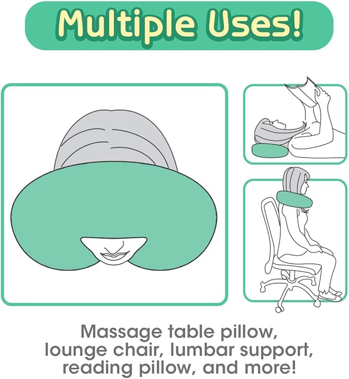 H HOMEWINS Travel Pillow for Kids,Cute Animal Toddler Neck Pillow for Boys Girls,Soft Neck Head Chin Support Pillow,Travel Accessories for Airplane, Car, Train,Recline(Green Dinosaur)