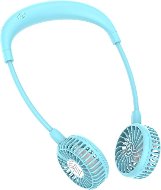 PANERGY Portable Neck Fan Rechargeable Hand Free Personal Fan Mini Wearable Battery Operated USB Fan for Men Women Kids Sport Work Travel
