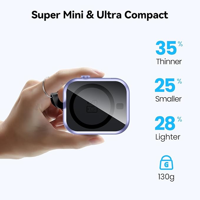 Magnetic Power Bank 10000mAh with Detachable Lanyard-3-in-1 Magnetic Wireless Charger,22.5W PD Fast Charging,Compact Portable Battery Pack for iPhone 16/15/14/13/12,Apple Watch & AirPods