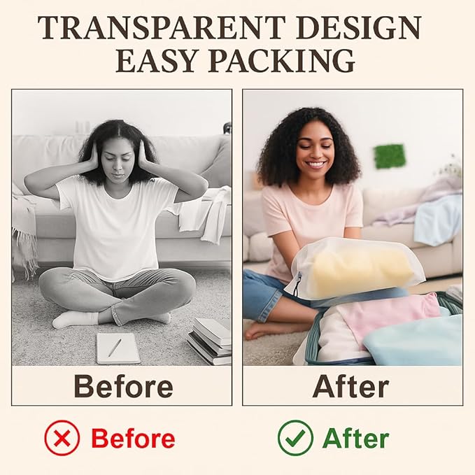 18 Pack Clear Shoe Bags for Travel, 15.7"×11.8" PEVA Drawstring, Water-Resistant, Fits up to Men’s 12–13, Reusable Storage for Shoes, Clothes & Toiletries, Keep Luggage Tidy & Odor-Free