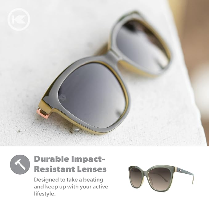 Knockaround Deja Views Polarized Sunglasses for Women - Impact Resistant Lenses & Full UV400 Protection