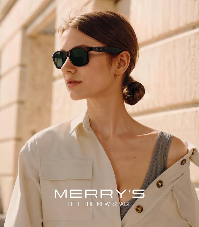 MERRY'S Polarized Unisex Shades Sunglasses for Men and Women Vintage Polarized Sun Glasses Mirror Lens