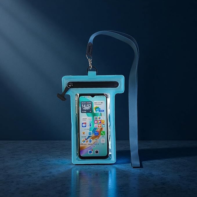 Waterproof Phone Pouch, Waterproof Phone Case, for iPhone 17 16 15 14 Pro Max，IPX8 Waterproof Rating, airtight Zipper Seal