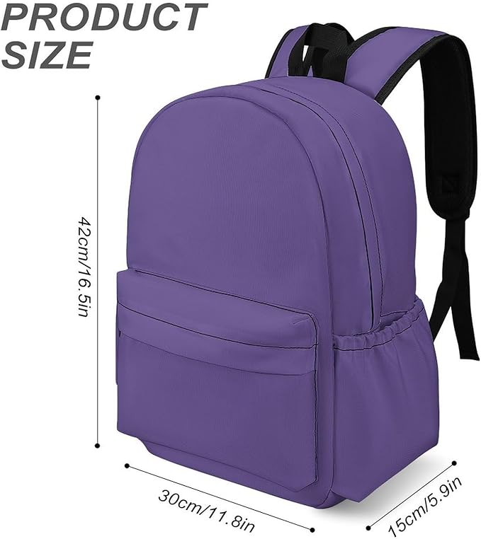 Ultra Violet Backpack Adult Travel Daybag for Women Men College Backpack for Vacation Hiking Camping Bag