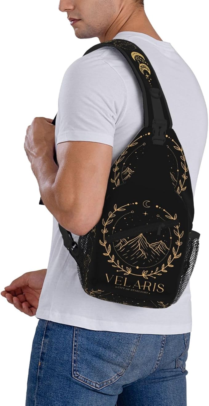 Velaris City Of Starlight Crossbody Bag Trendy Sling Bag Bakpack Casual Chest Bags Daypack For Hiking Walking Travel Running(6)