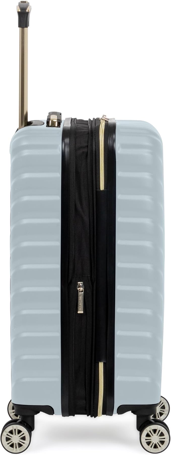 Kenneth Cole REACTION Women's Madison Square Hardside Chevron Expandable Luggage, Slate, 2-Piece Set (20" & 28")