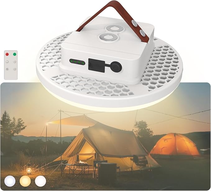 16500mAh Camping Tent Light, 4000LM 3 Color Lighting Modes IPX5 Waterproof Led Hanging Tent Lantern Rechargeable Emergency Portable Magnet Outdoor Wireless Camping Lights