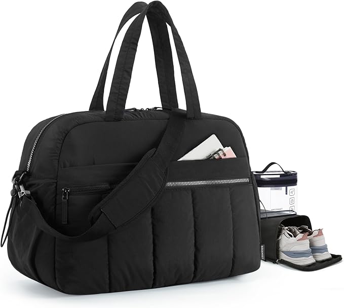 BAGSMART Gym Bag for Women, Duffle Bag for Travel with Wet Pocket, Lightweight Carry on Weekender Duffel, Water Resistant