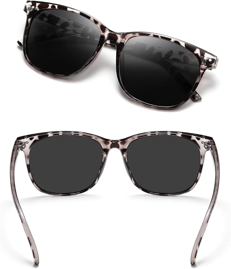 Wzerry Sunglasses for Women Polarized, Sun Glasses Vintage Style Trendy Round UV400 Protection Lens