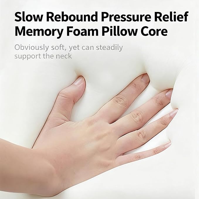 Travel Neck Pillows for Airplanes - Memory Foam Travel Pillow, 360° Ergonomic Neck Support, Compact Design Ideal for Airplane, Car Rides, Office (Gray)