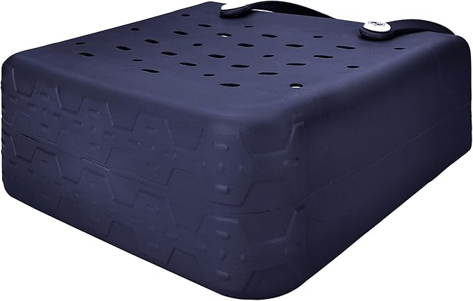 2-Piece Tote Bag Set, Waterproof Rubber Beach Bag with Summer Pattern, Medium & Large Handbag for Pool, Beach, Boat