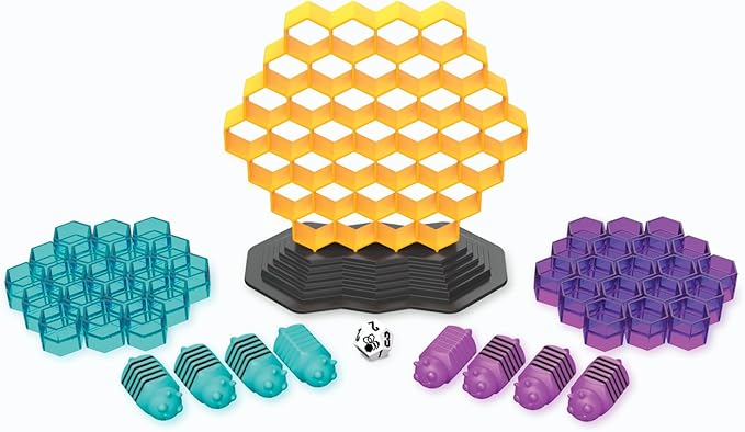 MindWare Queen Swarm - Strategic Hive Domination Game for Kids & Families, Dice-Rolling Area Control Board Game, Ages 6+, 2 Players