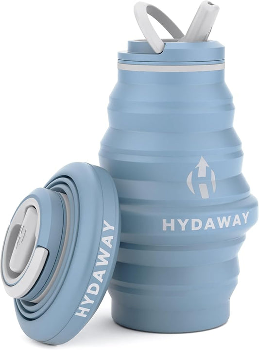 HYDAWAY 17oz Collapsible Water Bottle - BPA-Free, Leakproof, Lightweight, and Space-Saving - Perfect for Travel, Hiking, and Everyday Hydration