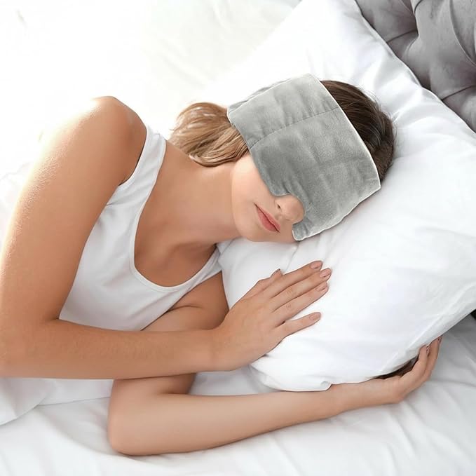 Eye Covers Sleeping - Breathable Blackout Eyeshade, Soft Adjustable Travel Eye for Comfortable Rest, Lightweight Sleep with Contoured Design for Road Trips, Home, Meditation, Yoga, Students,