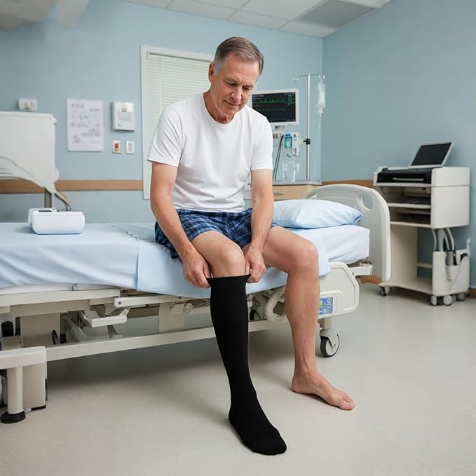 Graduated Compression Socks for Women&Men 20-30mmhg Knee High Socks Travel Hiking Running Stocking