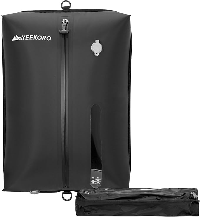 Vacuum Bag for Travel, Professional IPX8 Waterproof Reusable Vacuum Compression Bags for Travel Suitcases, Durable Space Saver Bag(1 Large,No Pump)