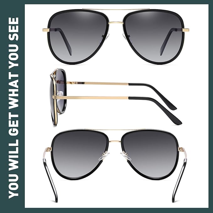 Polarized Aviator Sunglasses for Women